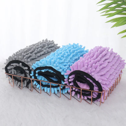 Dogs Cats Towels Super Absorbent Dog Bathrobe Microfiber Bath