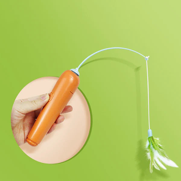 2 In 1 Pet Cat Toy With Feather For Self-play Cat Turntable Pets