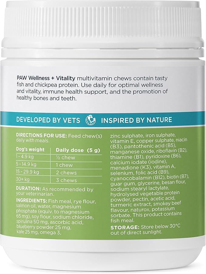 PAW Wellness and Vitality Chews