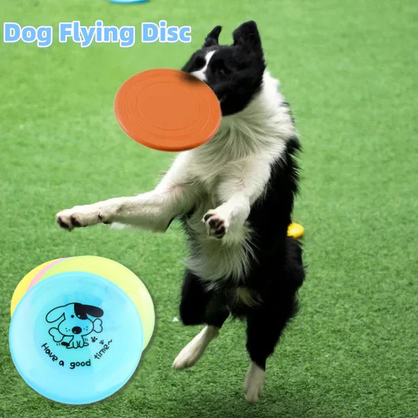 Silicone Flying Saucer Funny Pets Dog Cat Toy Dog Game Flying